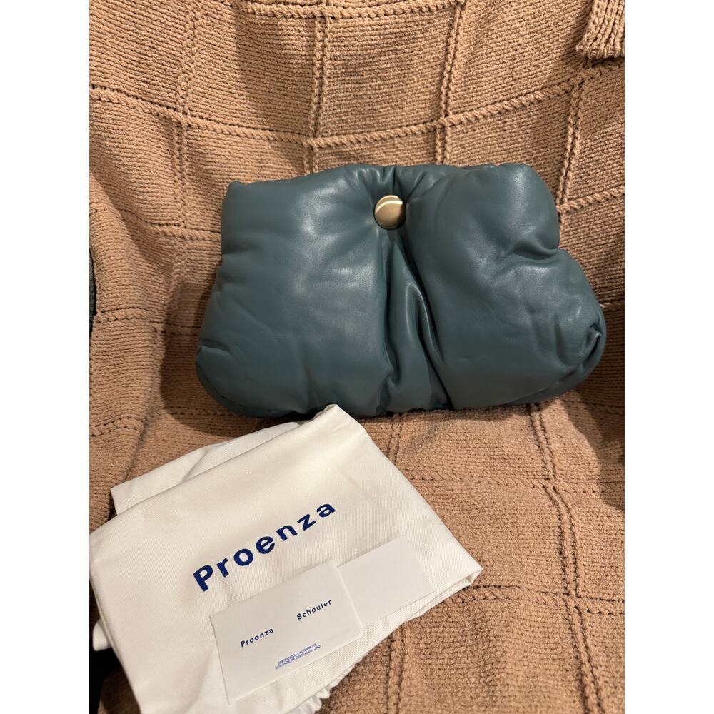 Proenza Schouler Quilted Lambskin Puffy Chain Tobo Shoulder Bag Orion Blue